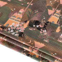 Thumbnail for Desert Palms Boho Fabric – Exotic Cotton for Roman Blinds & Curtains | Babylon Design