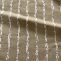 Thumbnail for Farmhouse stripe fabric soft gold pattern on natural base cotton blend