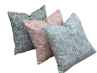 Thumbnail for handmade pink cushion linen look texture
