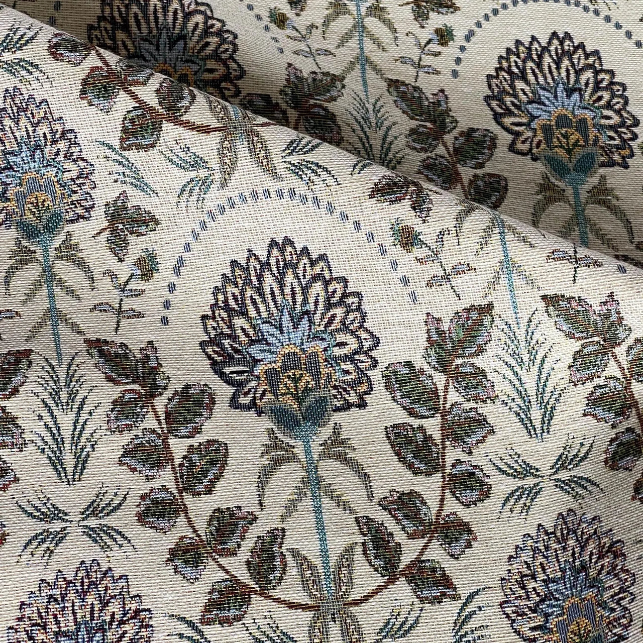 Willow and Thistle damask fabric pattern detail