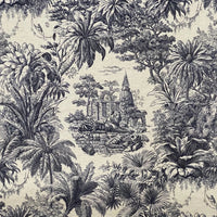 Thumbnail for Toile cotton linen fabric folded to show texture and weave