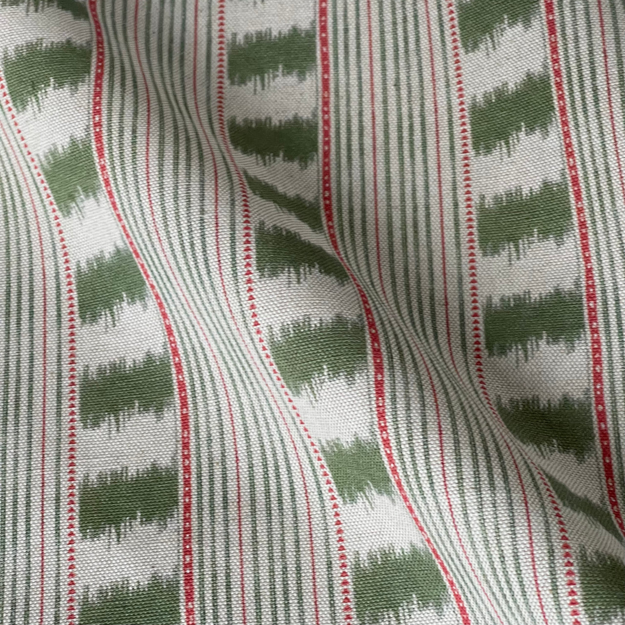 olive green stitch stripe fabric linen look upholstery
