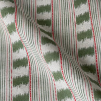 Thumbnail for olive green stitch stripe fabric linen look upholstery