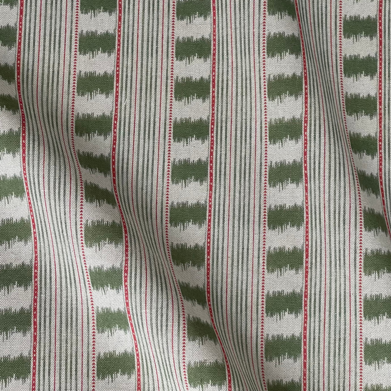 classic stripe linen look fabric for interiors