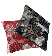 Thumbnail for Coral red scatter cushion cover with nature pattern