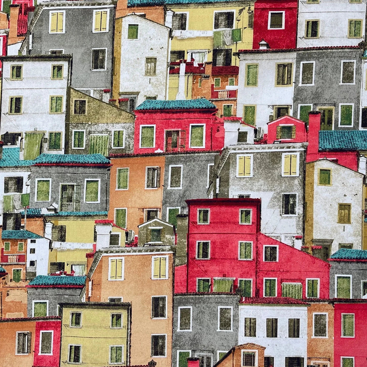 Scenic Amalfi Positano landscape textile.