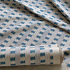 Thumbnail for Indigo Stitch Stripe Cotton Linen Fabric – Coastal Upholstery & Curtains | Artisan Woven Stripe Material