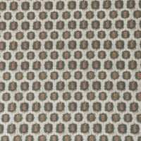 Thumbnail for Olive Rust Leaf Trellis Fabric – French Country Cotton Linen Look Material for Curtains, Cushions & Upholstery