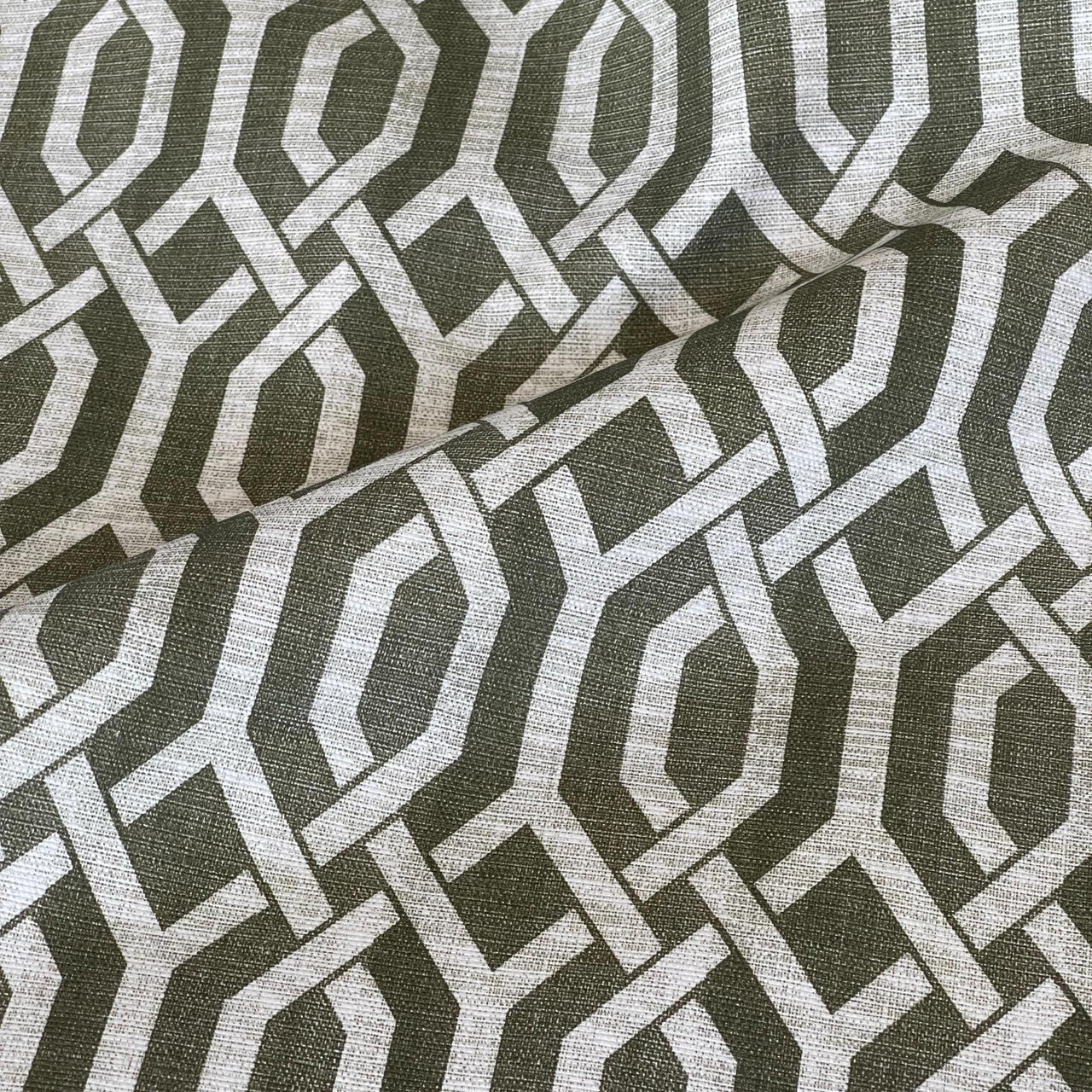 Earth-toned designer fabric with modern pattern – ideal for upholstery and interior styling