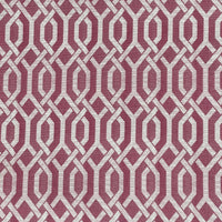 Thumbnail for Modern mauve pink lattice print fabric – geometric cotton textile for curtains, Roman blinds, cushions, and interior design accents.