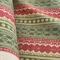 Thumbnail for Fabric texture detail showing natural beige linen base