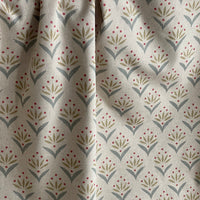 Thumbnail for Meadow Berry duckegg botanical fabric with olive leaves and berry motif pattern