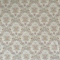 Thumbnail for Linen look folk floral fabric woven texture