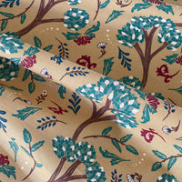 Thumbnail for Golden Cypress Botanical Fabric – Mustard Yellow Cotton Blend for Curtains, Blinds & Upholstery | Boho & Vintage Home Decor