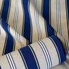 Thumbnail for Navy and natural striped fabric for home décor