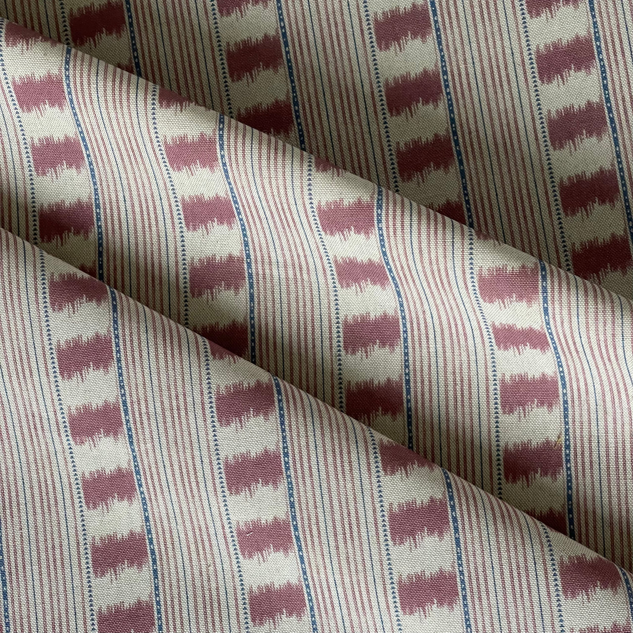 cotton linen look stripe fabric for curtains and blinds