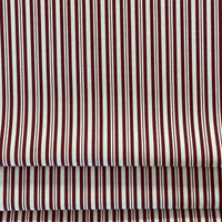Thumbnail for Continuous meter red ticking fabric for crafts and decor