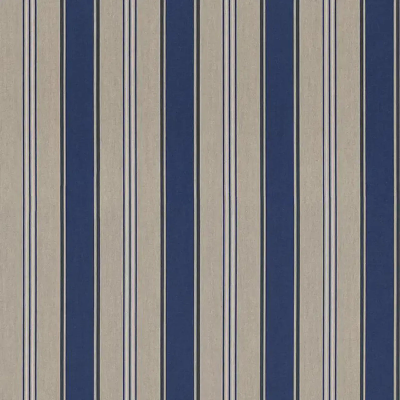 Riviera coastal fabric with classic navy stripes