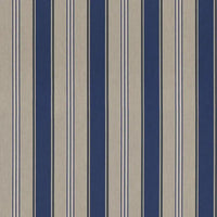 Thumbnail for Riviera coastal fabric with classic navy stripes