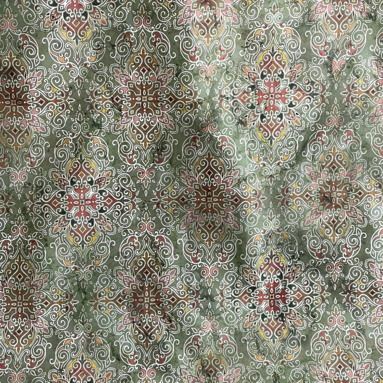 Bohemian rug pattern cotton fabric for home décor