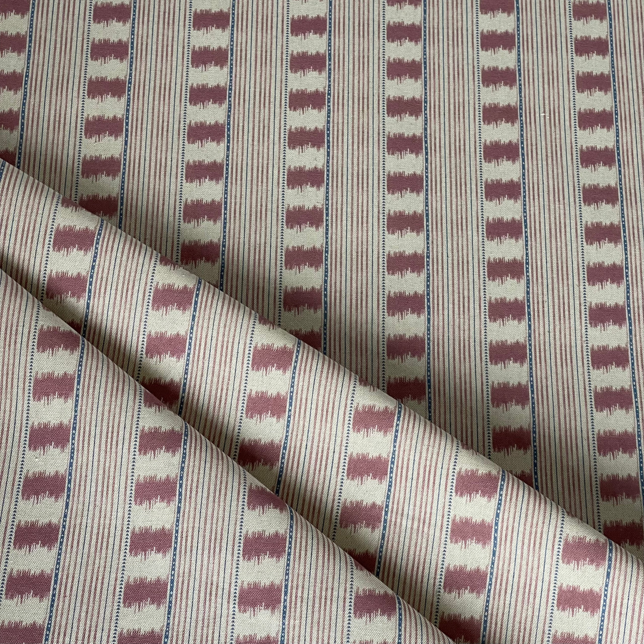 upholstery stripe fabric neutral pink woven textile