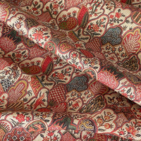Thumbnail for Detailed view of Saffron Bloom fabric showing print clarity and texture