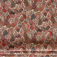 Thumbnail for Traditional floral upholstery fabric in rich warm tones laid out in full view