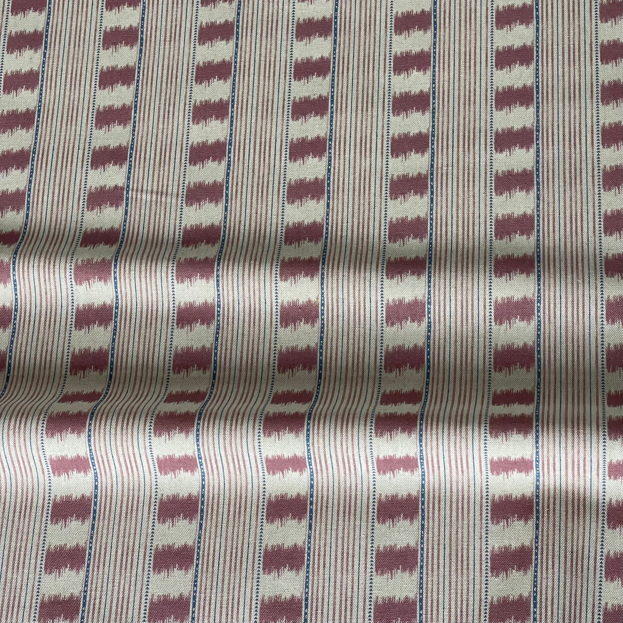 woven stripe fabric dusty pink artisan home decor
