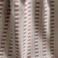 Thumbnail for upholstery cotton fabric dusty rose stripe linen effect