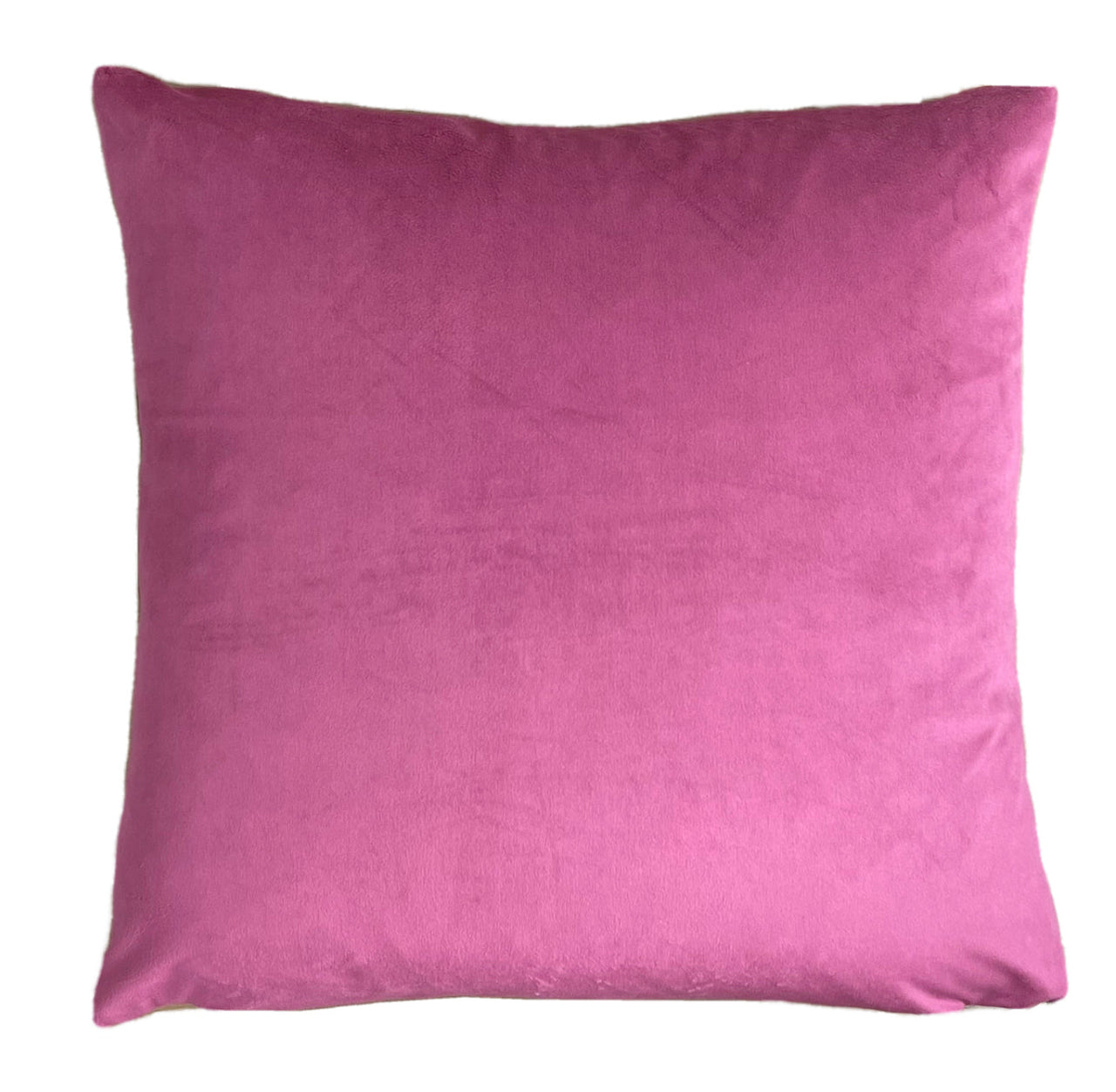 Pink velvet cushion