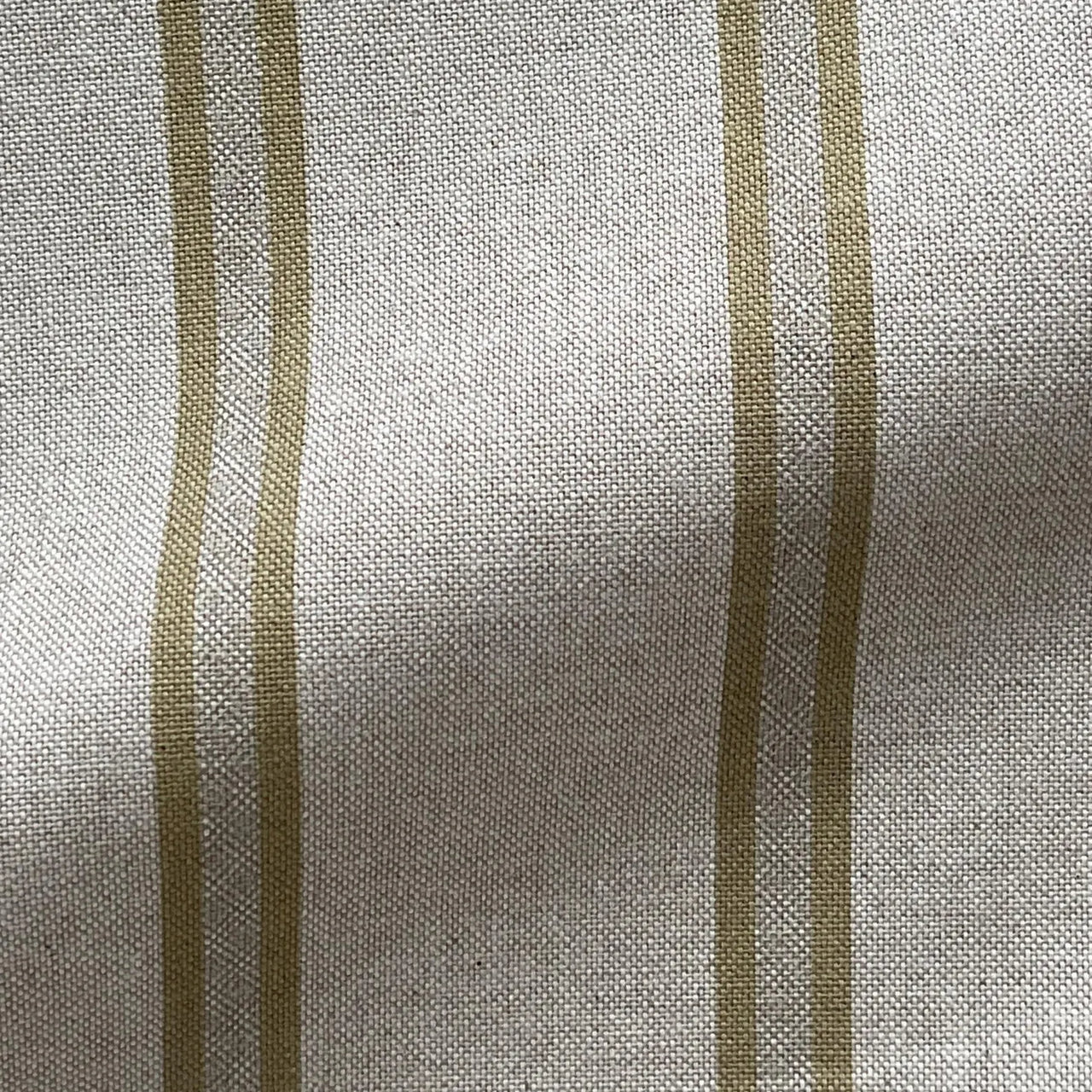 Farmhouse upholstery fabric with traditional ticking stripe design