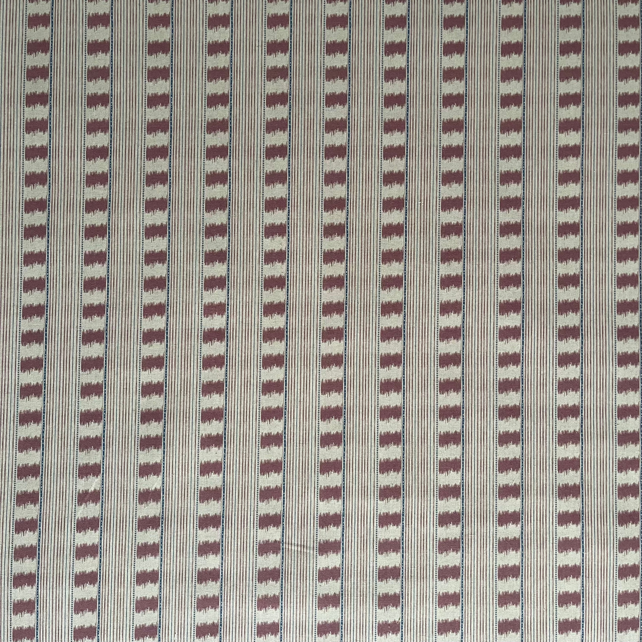 rustic stripe fabric dusty rose beige home decor textile