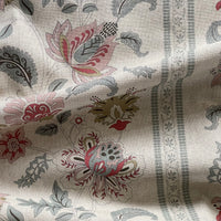Thumbnail for Vintage Jacobean floral upholstery fabric with classic botanical pattern