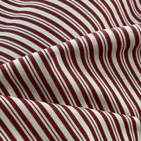 Thumbnail for Red and white striped fabric for vintage interiors