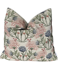 Thumbnail for Close-up of the textured cotton-blend fabric on the Willow Bloom cushion cover