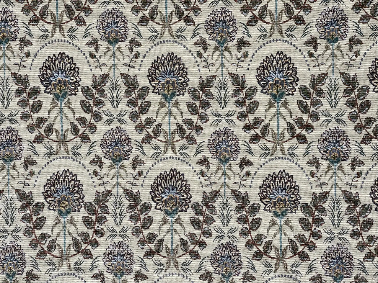 Elegant damask fabric neutral palette