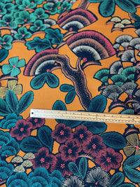 Thumbnail for Kew Garden Cheshunt Printed Cotton Fabric by Meter Botanica Plants Floral Tree