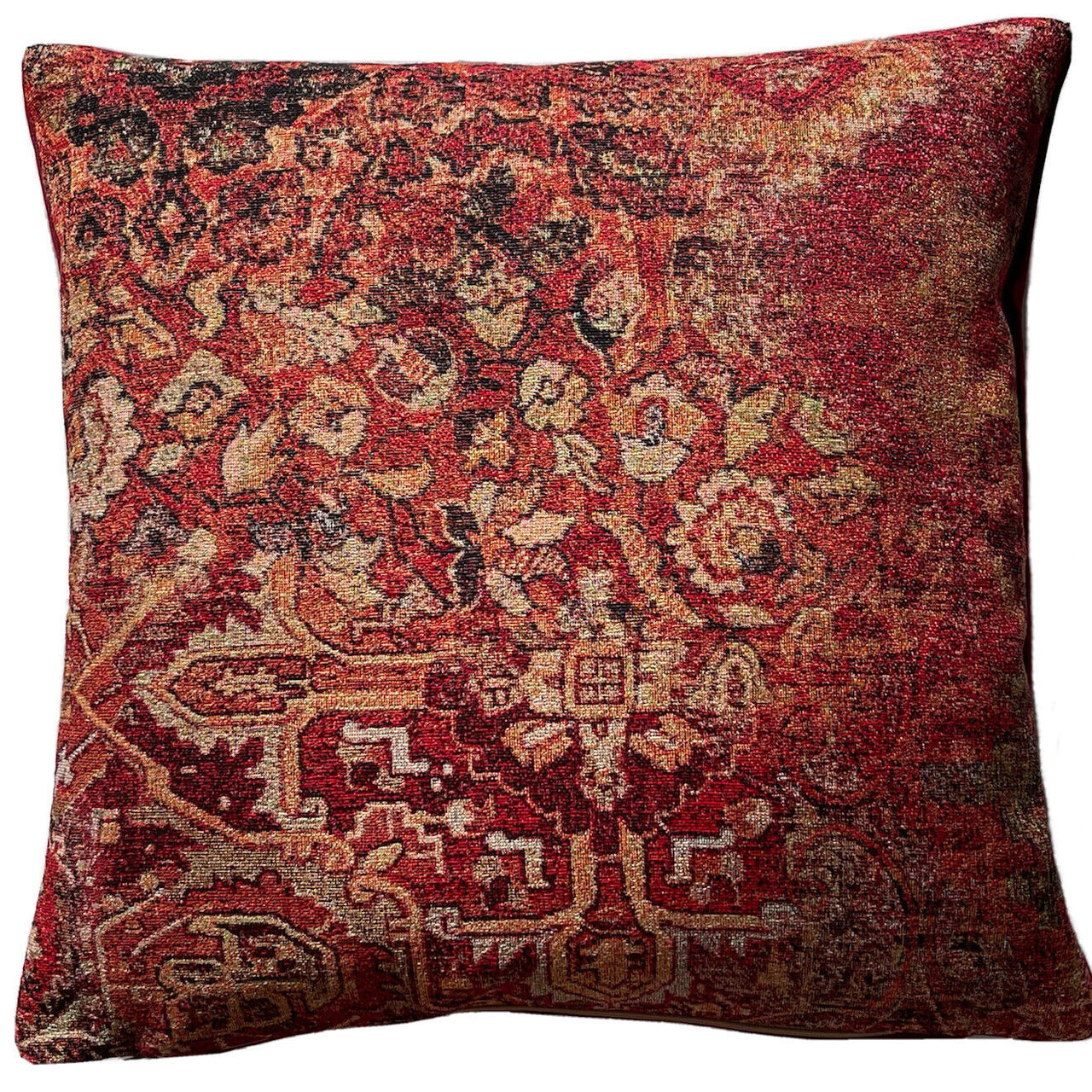 Vintage oriental kilim style decorative pillowcase