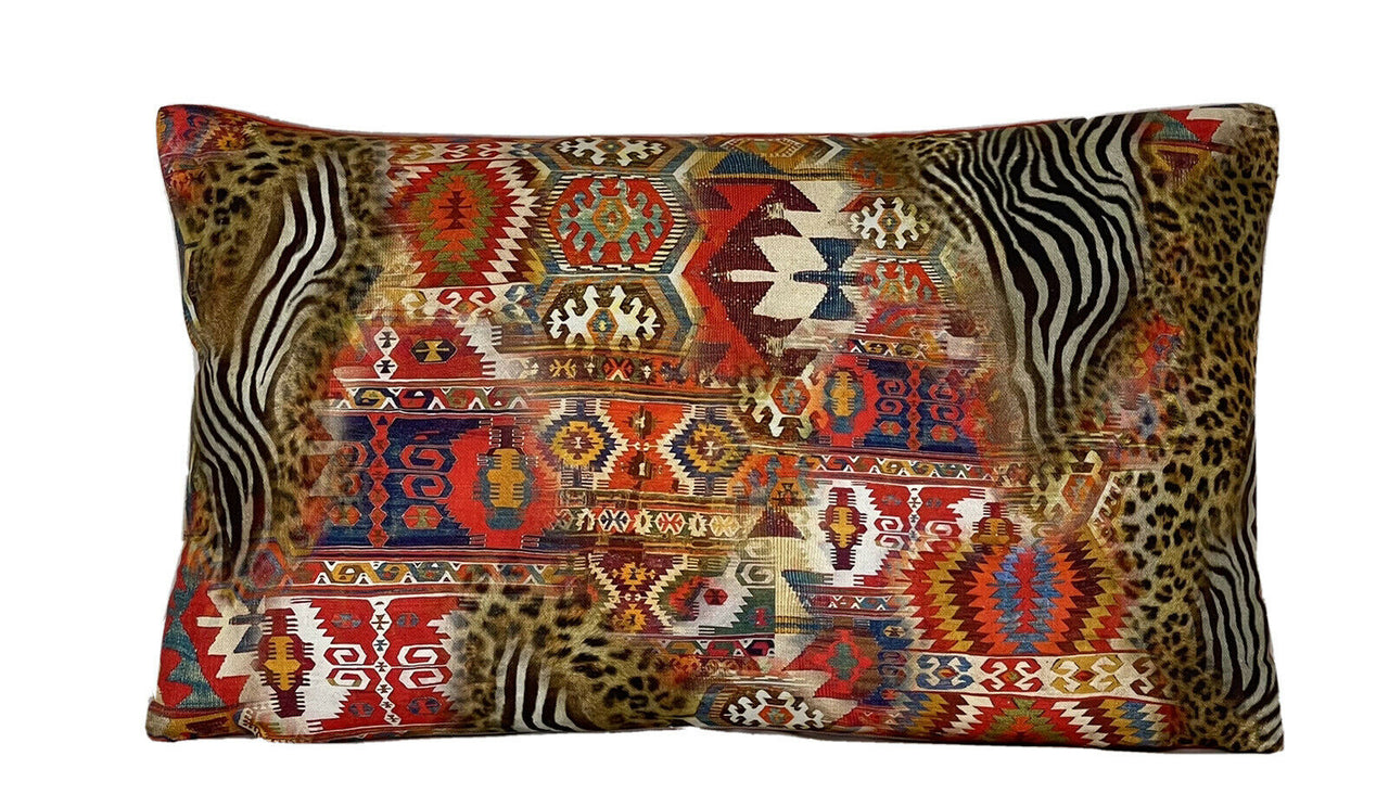 Africa Rug Kilim Cotton Throw Pillow Case Leopard Animal Print Cushion Cover