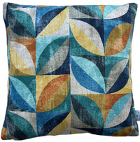 Thumbnail for Turquoise Stem Leaves Cushion Cover Pattern Throw Sofa Pillow Yellow Blue Orange