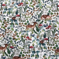 Thumbnail for Enchanting Forest Friends: Bambi and Deer Cotton Fabric - Perfect for Botanical Design in Kids' Bedroom Sewing Projects