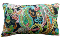 Thumbnail for Spring Paisley Cushion Cover Black Throw Pillow Case Vibrant Sofa Décor Turquoise Yellow Pink Green Floral Botanical