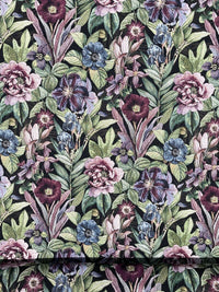 Thumbnail for Nights in Bloom Tree Plants Floral Botanical Woven Fabric by Meter Upholstery