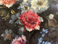 Thumbnail for Floral Velvet Fabric By Meter Tulips Roses Dark Upholstery Sewing Material Flowers Textile