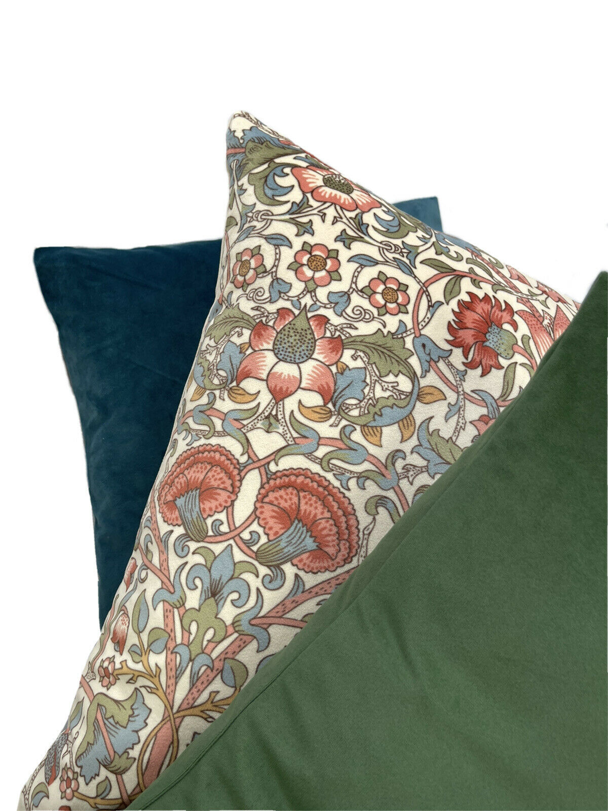 William Morris Cushion Cover Lodden Velvet Fabric Vintage Sofa Decor