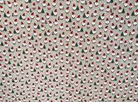 Thumbnail for Jolly Santa Cotton Fabric Red Merry Xmas Print for Home Decor Tablecloths Crafts and Kids Winter Gift