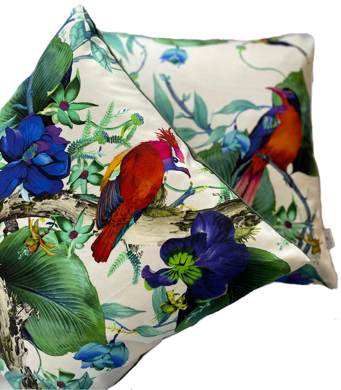 Rain Forest Cushion Cover Osborne & Little Fabric Birds Of Paradise Tree  20"