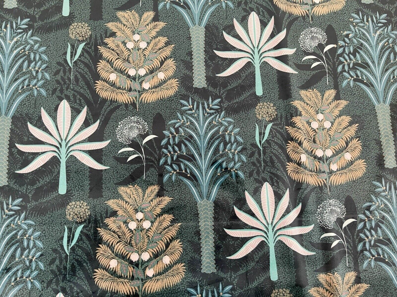 Banana Tree Velvet Fabric Sold by Meter Green Botanical Sewing Material Floral Textile For Sewing Upholstery