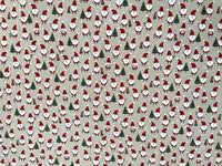 Thumbnail for Jolly Santa Cotton Fabric Red Merry Xmas Print for Home Decor Tablecloths Crafts and Kids Winter Gift