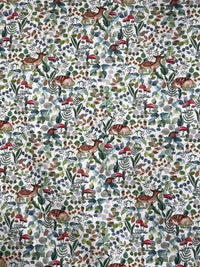 Thumbnail for Enchanting Forest Friends: Bambi and Deer Cotton Fabric - Perfect for Botanical Design in Kids' Bedroom Sewing Projects